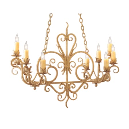 Meyda Tiffany Kimberly 10 Light 17" Wide Taper Candle Style Chandelier Pate
