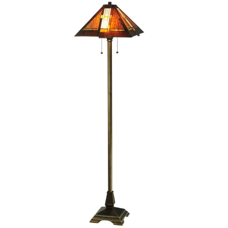 Meyda Tiffany 61" H Montana Mission Floor Lamp Beige