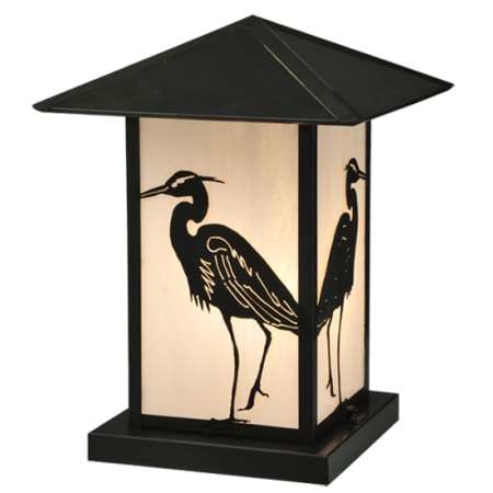 Meyda Tiffany Seneca 16" Tall Pier Mount Post Light Craftsman Brown