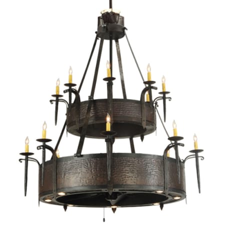 Meyda Tiffany Costello 8 Light 51" Wide Taper Candle Style Chandelier Oil Rubbed Bronze