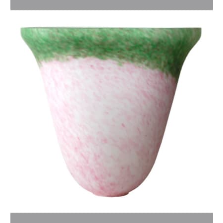 Meyda Tiffany Pate-De-Verre 9.5" Tall Lamp Shade Pink / Green