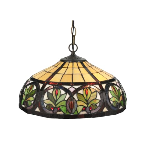 Meyda Tiffany 16" W Sunrise Pendant Beige