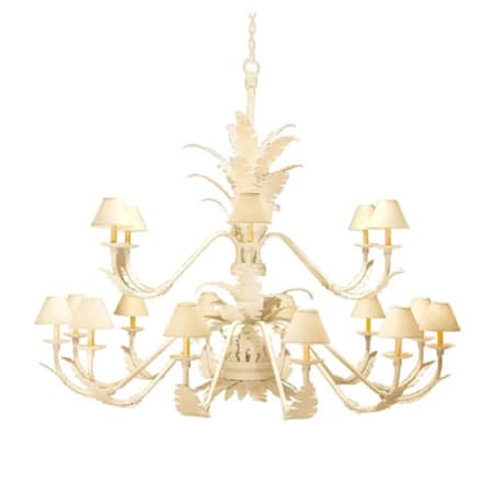 Meyda Tiffany Tiki 18 Light 72" Wide Chandelier Ivory