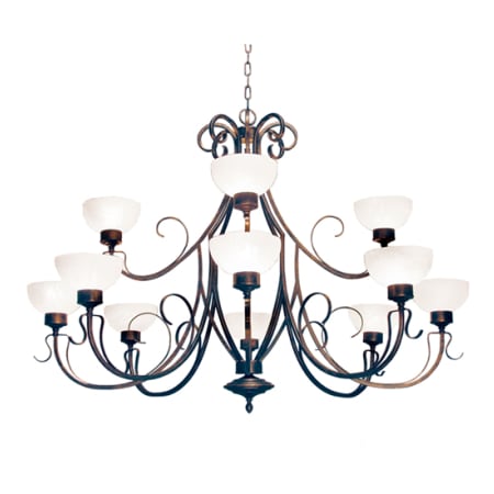 Meyda Tiffany Mirasol 3 Light 60" Wide Chandelier Gilded Tobacco