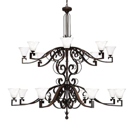 Meyda Tiffany Noah 16 Light 72" Wide Chandelier Rustic Iron