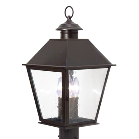 Meyda Tiffany Turin 3 Light 22" Tall Post Light Antique Iron