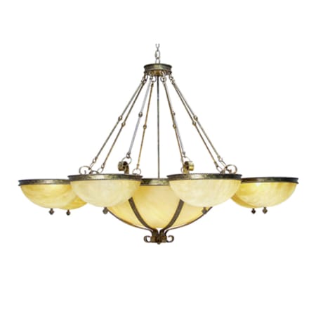 Meyda Tiffany Alonzo 22 Light 84" Wide Chandelier Cortez Gold