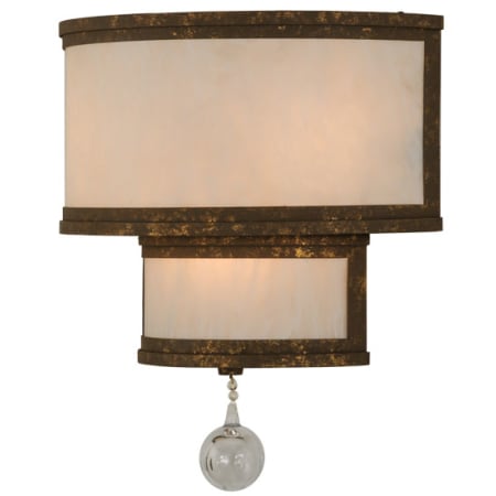 Meyda Tiffany Zayne 3 Light 18" Tall Wall Sconce Pompeii Gold