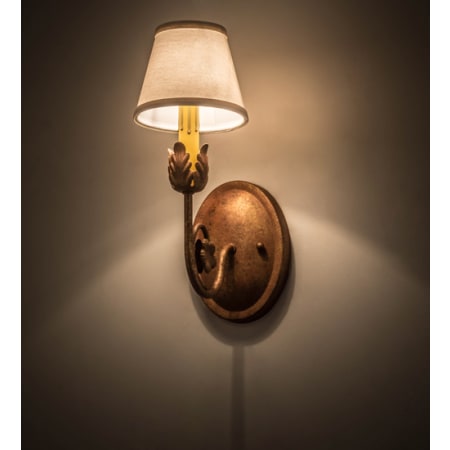 Meyda Tiffany Antonia 13" Tall Wall Sconce Autumn Leaf