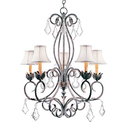 Meyda Tiffany Felicia 5 Light 28" Wide Crystal Chandelier Crystal