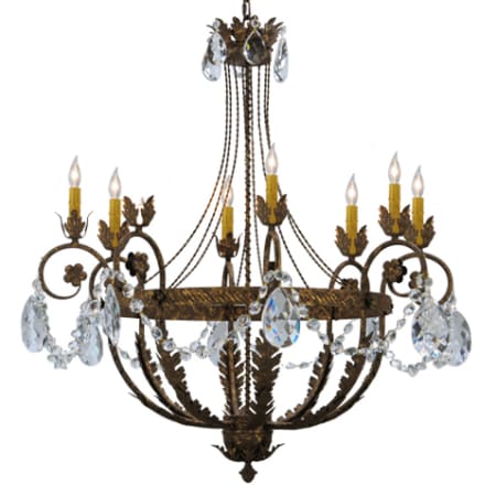 Meyda Tiffany Antonia 8 Light 39" Wide Crystal Candle Style Chandelier Custom