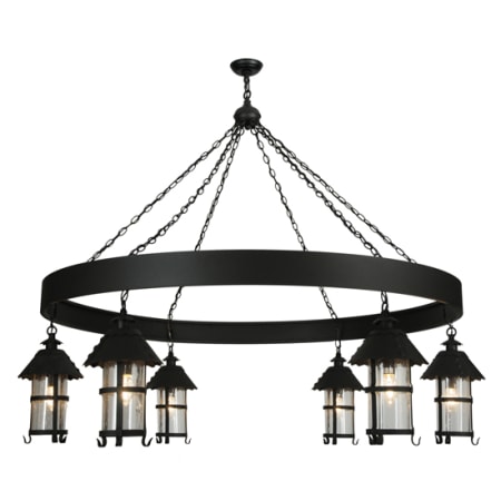 Meyda Tiffany Rutland 6 Light 66" Wide Chandelier Black