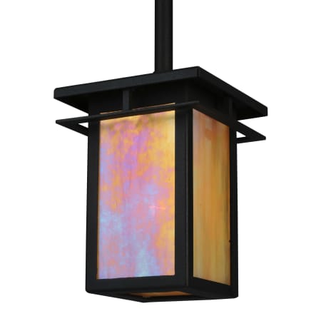 Meyda Tiffany 6" W Portico Mission Pendant Black