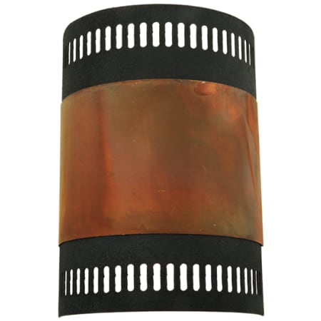 Meyda Tiffany Elements 2 Light 12" Tall Wall Sconce Acid Burnt Copper / Midnight