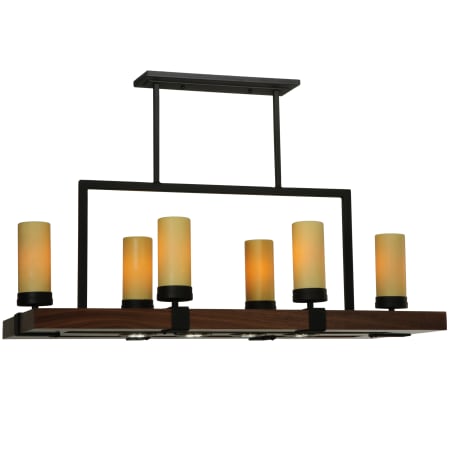 Meyda Tiffany 38" L Grand Terrace Island / Billiard Fixture Wrought Iron