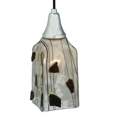 Meyda Tiffany Licorice 5" Wide Mini Pendant Brushed Nickel