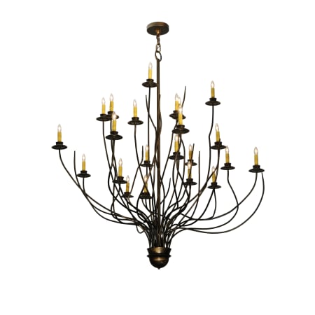 Meyda Tiffany 54" W Sycamore 22 Light Chandelier Antique Copper