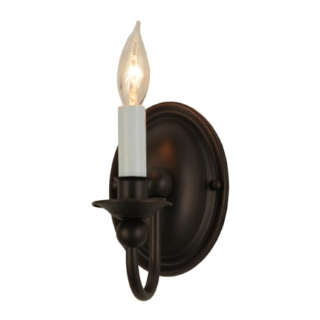 Meyda Tiffany Newton 7" Tall Wall Sconce Mahogany Bronze