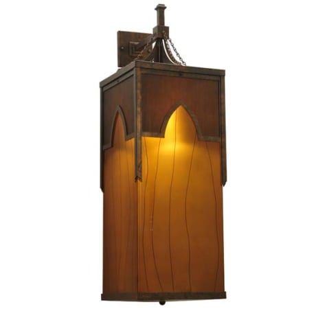 Meyda Tiffany Bellver 2 Light 47" Tall Wall Sconce Grilled Tobacco