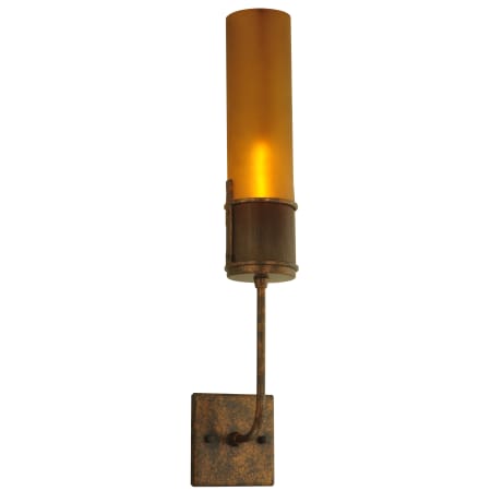 Meyda Tiffany 4" W Cordoba Wall Sconce Gilded Tobacco