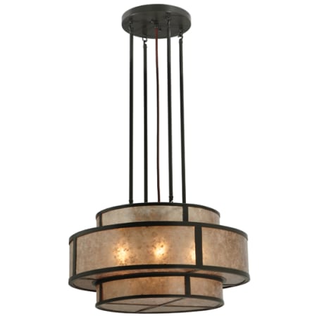 Meyda Tiffany Andreas II 6 Light 24" Wide Suspension Pendant Timeless Bronze