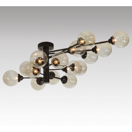 Meyda Tiffany Galaxy 15 Light 46" Wide Sputnik Chandelier Mahogany Bronze
