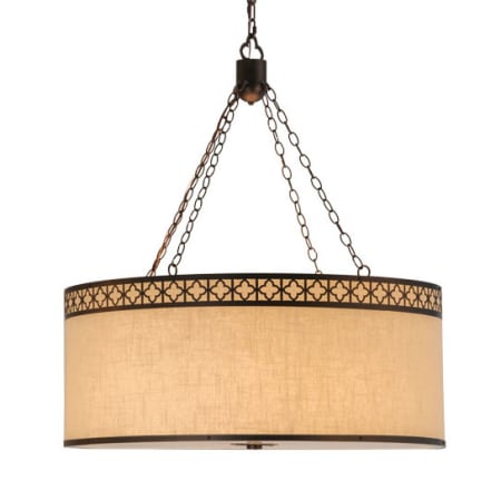 Meyda Tiffany Cilindro 8 Light 36" Wide Suspension Pendant Mahogany Bronze