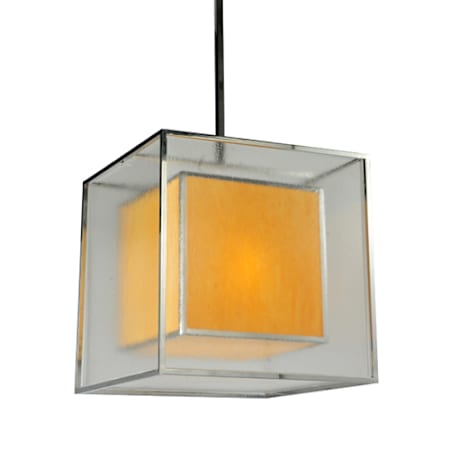 Meyda Tiffany Quadrato 3 Light 31" Wide Pendant Chrome