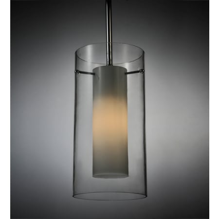 Meyda Tiffany Cilindro 6" Wide Mini Pendant Chrome