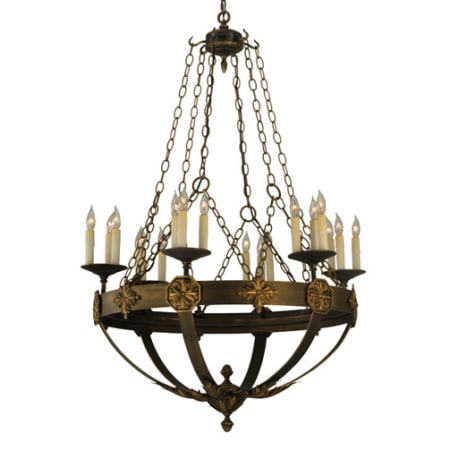 Meyda Tiffany Neapolis 18 Light 32" Wide Taper Candle Style Chandelier Custom