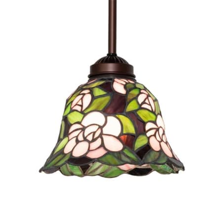 Meyda Tiffany Begonia 8" Wide Mini Pendant Mahogany Bronze