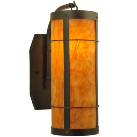Meyda Tiffany Villa 17" Tall Wall Sconce Craftsman Brown