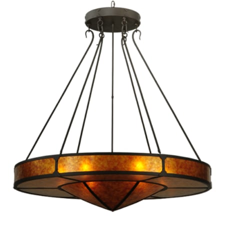 Meyda Tiffany Timber 6 Light 48" Wide Pendant Oil Rubbed Bronze