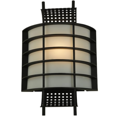 Meyda Tiffany Agate 15" Tall Wall Sconce Black