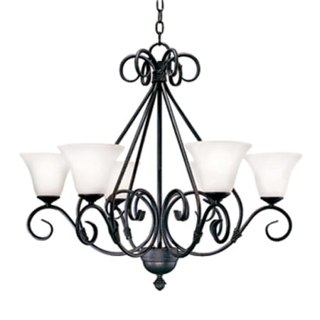 Meyda Tiffany Olivia 6 Light 30" Wide Chandelier - Chestnut Finish Chestnut