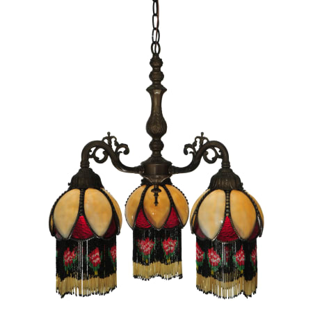 Meyda Tiffany 20" W Isabella 3 Arm Chandelier Custom
