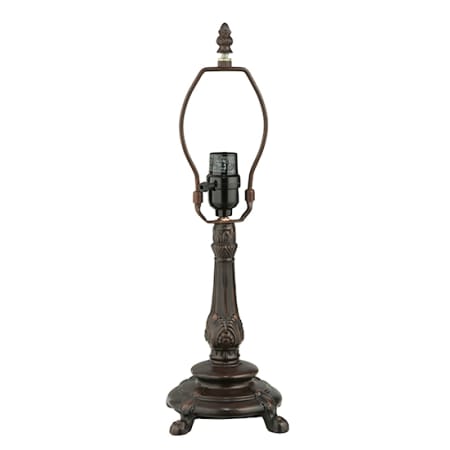 Meyda Tiffany 9" Tall Lamp Base Mahogany Bronze