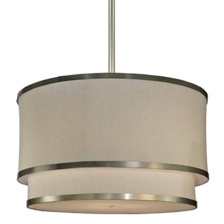 Meyda Tiffany Cilindro 12 Light 73" Wide Pendant Nickel