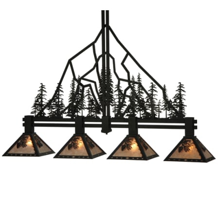 Meyda Tiffany Tall Pines 4 Light 60" Wide Linear Pendant N/A