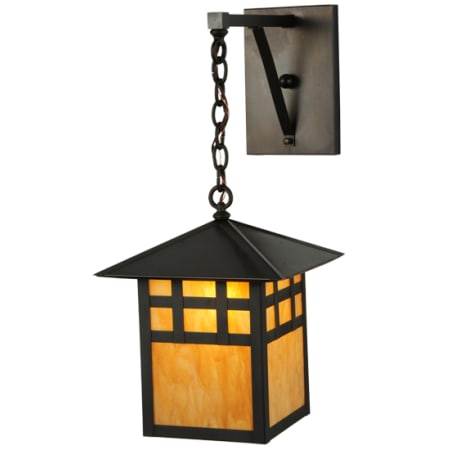 Meyda Tiffany Seneca 26" Tall Wall Sconce Craftsman Brown