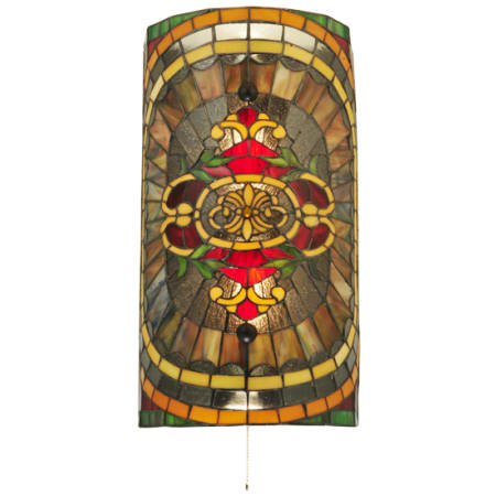 Meyda Tiffany Regal Splendor 2 Light 20" Tall Wall Sconce Nickel