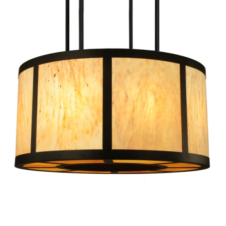 Meyda Tiffany Cilindro Vicksburg 8 Light 48" Wide Drum Single Pendant - Oil Rubbed Bronze Finish Oil Rubbed Bronze
