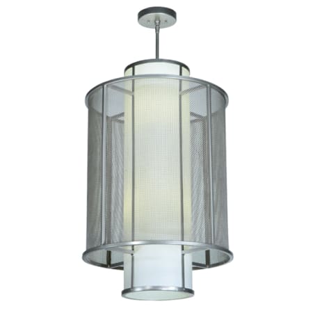 Meyda Tiffany Cilindro 4 Light 22" Wide Pendant Nickel