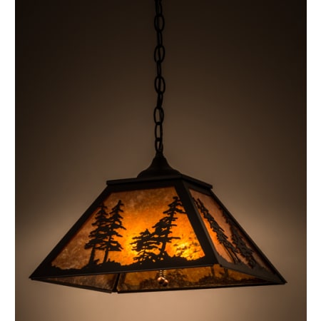 Meyda Tiffany Tall Pines 2 Light 22" Wide Pendant N/A