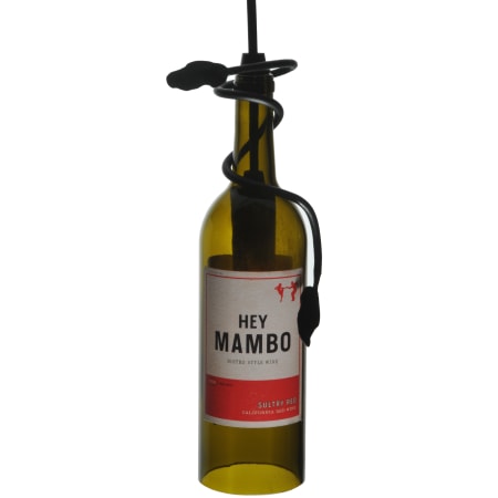 Meyda Tiffany 5" W Personalized Hey Mambo Wine Bottle Mini Pendant Multi Color