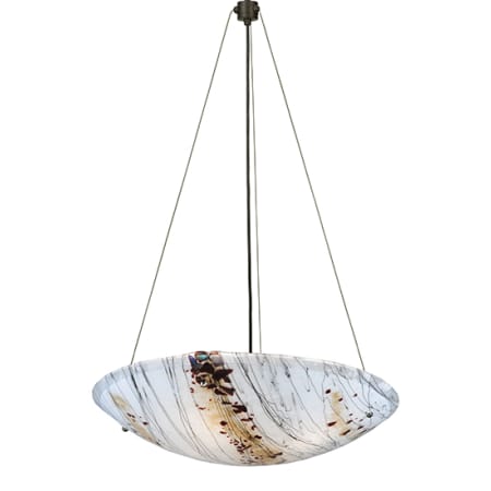Meyda Tiffany Metro 3 Light 25" Wide Pendant Mahogany Bronze