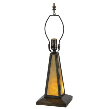 Meyda Tiffany Mission 11" Tall Lamp Base Craftsman Brown