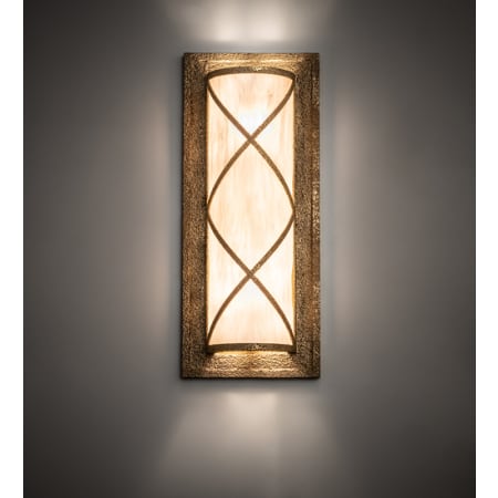 Meyda Tiffany Diana 2 Light 24" Tall Wall Sconce Custom Gold