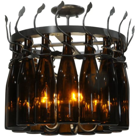 Meyda Tiffany Tuscan Vineyard 5 Light 20" Wide Drum Chandelier Timeless Bronze