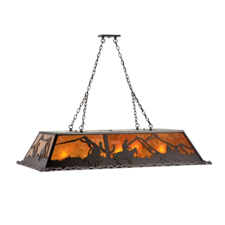 Meyda Tiffany Duke 9 Light 60" Wide Linear Pendant N/A